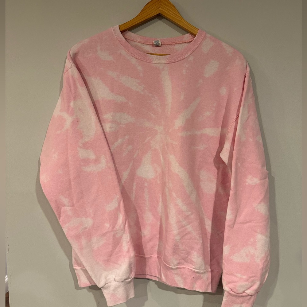 Light Pink Tie Dye Crewneck